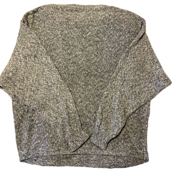 Lauren Ralph Lauren Long Sleeve Boat Neck Knit Sweater; Heather Charcoal; XS - Picture 2 of 3